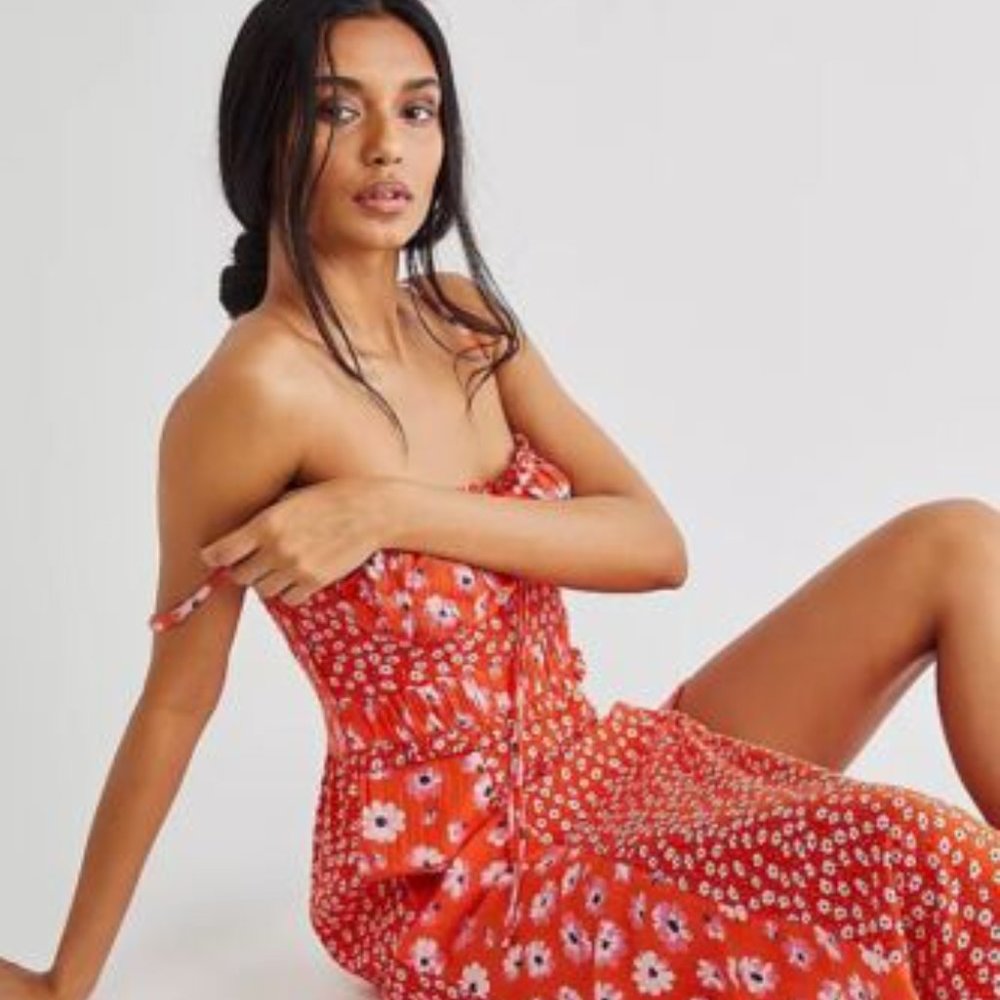 Free People Tigerlily Midi Dress with Slit